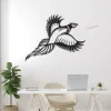 Metal Pheasant Wall Art With Led Lights, Animal Wildlife Scene Metal Wall Art, Wilderness Decor, Gift For Hunter, Pheasant Silhouette, Hunter Gift