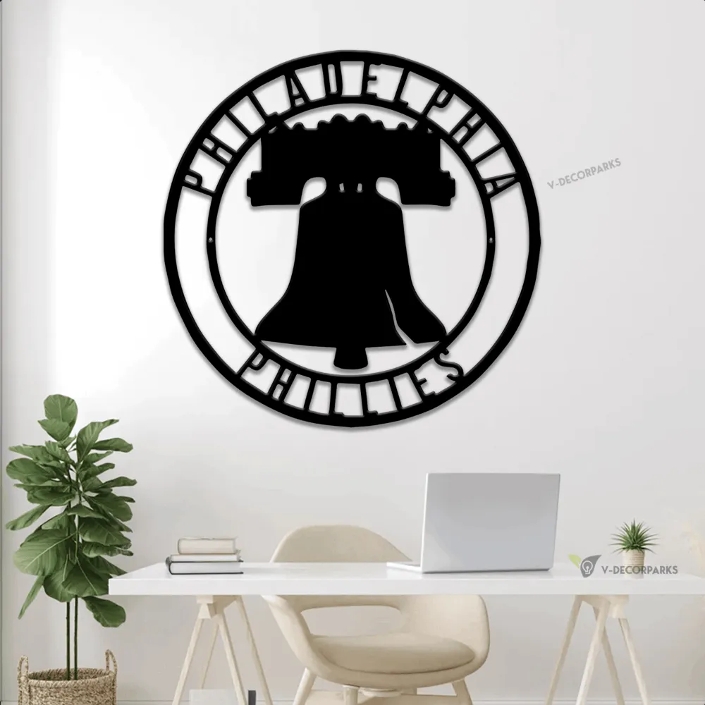 Metal Philadelphia Phillies Sign With Led Lights, Philadelphia Phillies Sign, Philadelphia Phillies Decor, Philadelphia Sports Sign, Sport Sign