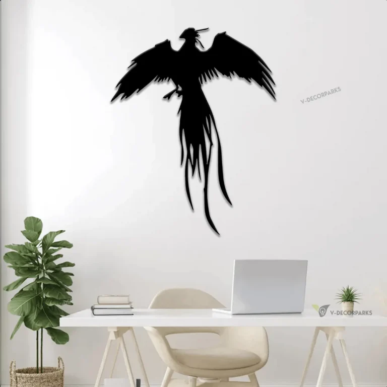 Metal Phoenix, Metal Phoenix Led Lights Wall Art, Phoenix Art, Phoenix Decor, Rising Phoenix Sign, Metal Wall Art, Contemporary Wall Art