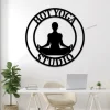 Metal Yoga With Led Lights Sign, Metal Yoga Studio Sign, Yoga Sign, Yoga Studio Sign, Yoga Studio Decor, Yoga Decor, Yogi, Pilates Sign, Yoga Gift