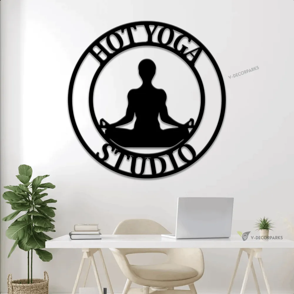 Metal Yoga With Led Lights Sign, Metal Yoga Studio Sign, Yoga Sign, Yoga Studio Sign, Yoga Studio Decor, Yoga Decor, Yogi, Pilates Sign, Yoga Gift
