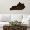 Kentucky State Custom Name Metal Sign, Personalized Monogram Wall Metal Art