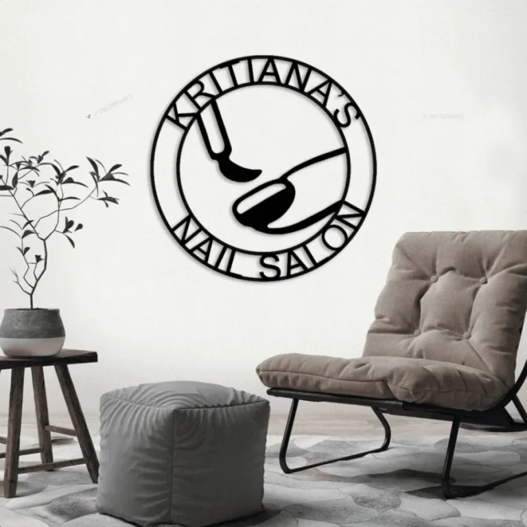 Nail Salon Sign With Led Lights, Nail Salon Business Sign, Personalized Nail Salon Sign, Custom Nail Salon Sign, Beauty Salon Decor, Nail Salon Decor