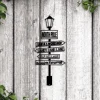 North Pole Sign Led Lights, Christmas Metal Wall Art, Directions North Pole Metal Sign, Merry Christmas Decor, Santa Sign, Reindeer Elf Santas