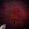 North Pole Sign Led Lights, Christmas Metal Wall Art, Directions North Pole Metal Sign, Merry Christmas Decor, Santa Sign, Reindeer Elf Santas