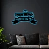 Personalized 1941 Dodge Pick Up Car Led Lights, Custom Car Sign Monogram Steel Sign, Garage Monogram Wall Art Decor Gift For Dad