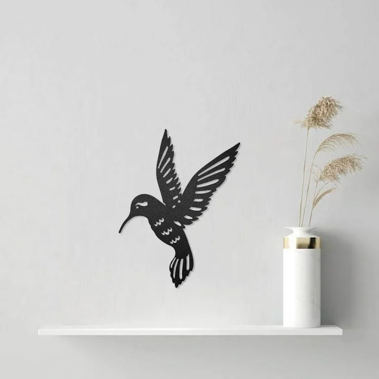 Peaceful Hummingbird Cut Metal, Metal Art Wall Decor, Cut Wall Hanging, Home Decoration, Home Gift