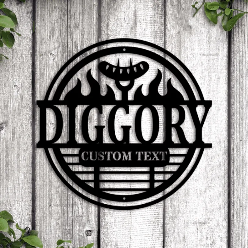 Personalized Bbq Sign Led Lights, Outdoor Wall Decor, Backyard Metal Wall Decor, Bbq Wall Decor, Custom Bbq Sign, Custom Grill Gifts