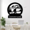 Personalized Big Foot Metal Wall With Led Lights, Big Foot Sign, Sasquatch Wall Art Decor, Yeti Gift, Cabin Decor, Saw Blade Big Foot Sign