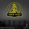 Personalized Brazilian Jiu Jitsu Monogram Metal Sign Art With Led Lights, Custom Jiu Jitsu Metal Sign, Hobbie Gifts, Sport Gift, Birthday Gift