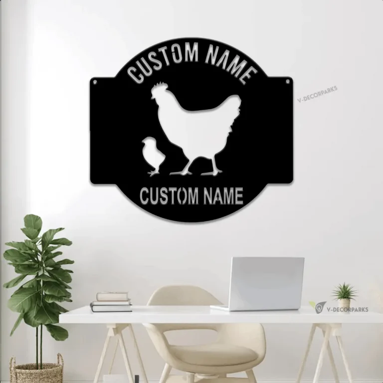 Personalized Chicken Coop Signs With Led Lights, Metal Chicken Coop Sign, Chicken Farm Signs, Fluffy Butt Hut Chicken, Farm Fresh Butt Nuggets