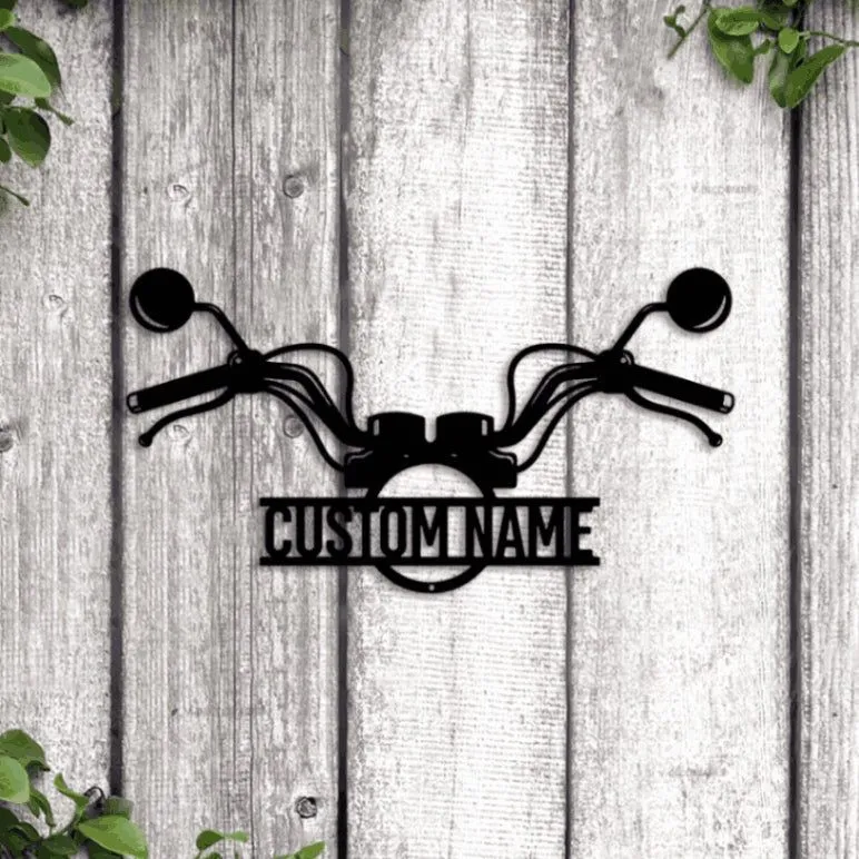 Personalized Chopper Sign With Led Lights, Metal Motorcycle Wall Decor, Biker Gift, Biker Metal Wall Decor, Chopper Art, Custom Motorcycle Sign