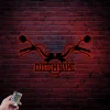 Personalized Chopper Sign With Led Lights, Metal Motorcycle Wall Decor, Biker Gift, Biker Metal Wall Decor, Chopper Art, Custom Motorcycle Sign