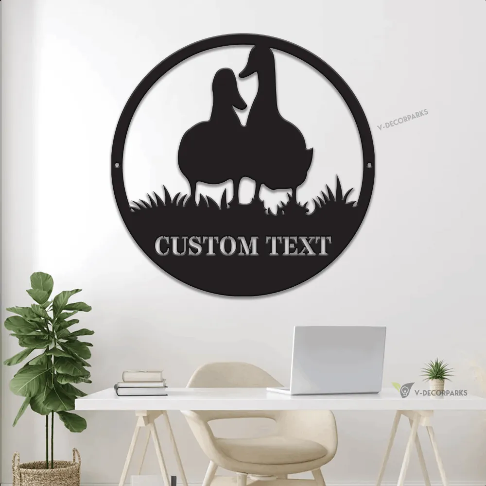 Personalized Duck Quack House Metal Sign Led Lights, Gift For Farmer, Duck Farm Metal Wall Art Decor, Quack Shack,lake Farmhouse Decor Cabin