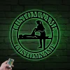 Personalized Female Physical Therapist Metal Sign Led Lights, Therapy Office Decor, Occupational Therapy Gift,hospital Worker, Therapy Clinic Decor