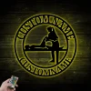 Personalized Female Physical Therapist Metal Sign Led Lights, Therapy Office Decor, Occupational Therapy Gift,hospital Worker, Therapy Clinic Decor