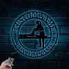 Personalized Female Physical Therapist Metal Sign Led Lights, Therapy Office Decor, Occupational Therapy Gift,hospital Worker, Therapy Clinic Decor