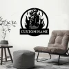Personalized Fireman Firefighter Metal Sign Art With Led Lights, Custom Fireman Firefighter Monogram Metal Sign, Fireman Firefighter Gifts, Job Gift