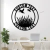 Personalized Flying Mallard Duck Metal Sign With Led Lights, Flying Mallard Duck And Reeds Background, Duck Metal Sign, Mallard Duck Hunter Gift