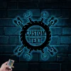 Personalized Garage Sign, Garage Metal Sign With Led Lights, Repair Tools, Mechanic Gift, Fathers Day Gift, Gift For Dad, Garage Decor