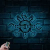 Personalized Garage Sign, Garage Metal Sign With Led Lights, Repair Tools, Mechanic Gift, Fathers Day Gift, Gift For Dad, Garage Decor