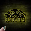 Personalized Garage Sign, Garage Metal Sign With Led Lights, Repair Tools, Mechanic Gift, Fathers Day Gift, Gift For Dad, Garage Decor