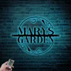 Personalized Garden Sign With Led Lights, Garden Metal Art, Outdoor Metal Art, Garden Wall Art, Custom Garden Sign, Garden Decoration, Gardening Gifts