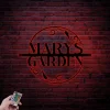 Personalized Garden Sign With Led Lights, Garden Metal Art, Outdoor Metal Art, Garden Wall Art, Custom Garden Sign, Garden Decoration, Gardening Gifts