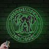 Personalized Great Dane Dog Metal Sign With Led Ligths, Great Dane Dog Name Sign, Dog Name Decor, Dog Lover Gifts, Great Dane Dog Signs