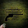 Personalized Gun Signs With Led Lights, Gun Room Sign Gun Lovers Gift Gun Room Decor Gifts For Gun Lovers Gun Decors (3)