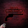 Personalized Gun Signs With Led Lights, Gun Room Sign Gun Lovers Gift Gun Room Decor Gifts For Gun Lovers Gun Decors (3)