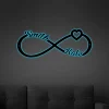 Personalized Infinity Symbol Love Sign With Heart And Custom Names You And Me Metal Wedding Decor Wall Hanging Housewarming Gift For Couple