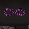 Personalized Infinity Symbol Love Sign With Heart And Custom Names You And Me Metal Wedding Decor Wall Hanging Housewarming Gift For Couple