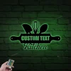Personalized Kitchen Custom Name Cooking Tools With Led Lights, Chef Decoration For Living Room, Gift For Mom, Mother's Day Gift