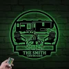 Personalized Mechanic Monogram Metal Sign With Led Lights, Custom Mechanic Wall Art For Decor, Father's Day Gift, Birthday Gift, Gift For Him