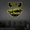 Personalized Metal Car Led Lights Sign, Car Signs For Garage, Car Name Sign, Classic Car Sign, Garage Metal Sign, Man Cave Sign, Mechanic Gifts