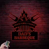 Personalized Metal Grilling With Led Lights Sign, Custom Metal Grill Sign, Metal Bbq Smoker And Grill Sign, Grilling Gift For Dad, Papa, Father's Day