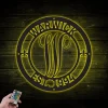 Personalized Monogram Metal Sign With Led Lights, Custom Name Metal Art For House Decor, New Home, Housewarming, Wedding, Mother's Day Gift