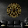 Personalized Monogram With Led Lights, Fleur De Lis Monogram, Circle Monogram, Fleur De Lis Art, New Orleans Decor, Metal Wall Art, Housewarming Gift