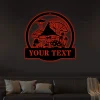Personalized Mushrooms Monogram Metal Sign Art With Led Lights, Custom Mushrooms Metal Sign, Mushrooms Sign Decoration For Living Room