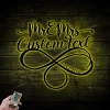 Personalized Name Couple Metal Sign Led Lights, Valentine Day Gift, Gift For Couple, Wedding Decor, Anniversary Gift, Unique Sign