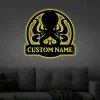 Personalized Octopus Metal Sign Art With Led Lights, Custom Octopus Metal Sign, Octopus Gifts Funny, Hobbie Gift, Animal Custom