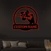 Personalized Paintball Monogram Metal Sign Art With Led Lights, Custom Paintball Metal Sign, Hobbie Gifts, Sport Gift, Birthday Gift