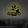 Personalized Paintball Monogram Metal Sign Art With Led Lights, Custom Paintball Metal Sign, Hobbie Gifts, Sport Gift, Birthday Gift