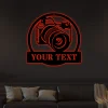 Personalized Photographer Monogram Metal Sign Art With Led Lights, Custom Photographer Metal Sign, Hobbie Gifts, Sport Gift, Birthday Gift