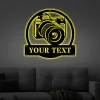 Personalized Photographer Monogram Metal Sign Art With Led Lights, Custom Photographer Metal Sign, Hobbie Gifts, Sport Gift, Birthday Gift