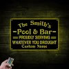 Personalized Pool And Bar Sign With Led Lights, Pool Led Sign, Bar Decor, Pool Signs For Outdoor, Swimming Pool Sign, Family Pool Decor