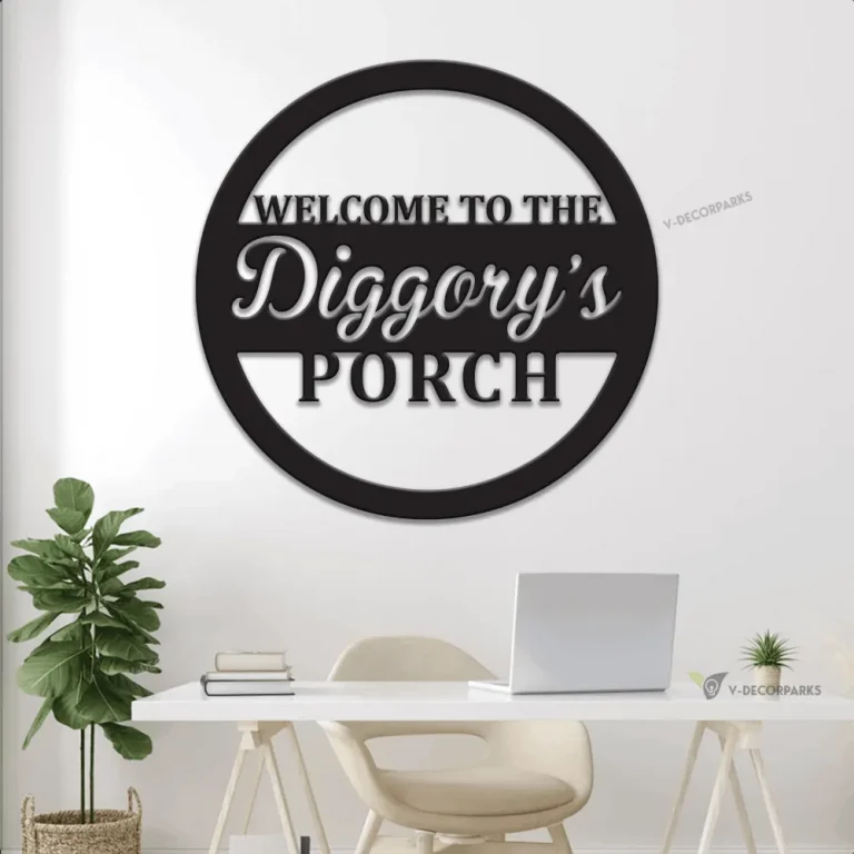 Personalized Porch Metal Sign With Solar Led Lights, Welcome To Porch, Outdoor Decor, Patio Sign, Backyard Decor, Porch Sign, Wall Hanging