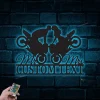 Personalized Rider Wedding Couple Metal With Led Lights, Custom Motorcycles Metal, Biker Metal Sign Rgb Light Decor, Gift For Couple Biking