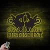 Personalized Rider Wedding Couple Metal With Led Lights, Custom Motorcycles Metal, Biker Metal Sign Rgb Light Decor, Gift For Couple Biking